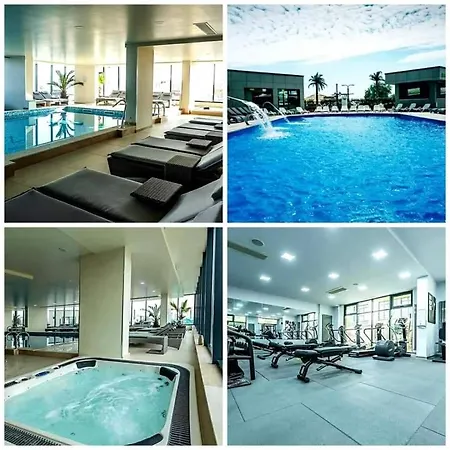 Premium De 4 Stele Cu Piscina Sauna Gym Plaja Apartman