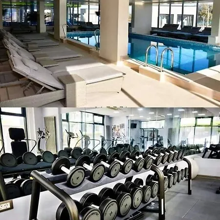 Premium De 4 Stele Cu Piscina Sauna Gym Plaja Apartment Navodari